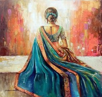 Sabeen Rashid, 24 x 24 Inches, Acrylic on Canvas, Figurative Painting, AC-SBRS-026 Sabeen Rashid, 24 x 24 Inches, Acrylic on Canvas, Figurative Painting, AC-SBRS-026
